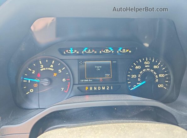 1FTEX1EPXGFB35622 2016 FORD F150 Белый Вид щитка приборов