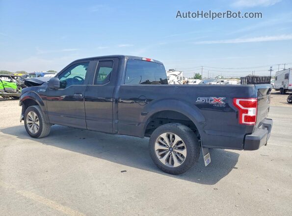 1FTEX1EPXJKF40992 2018 FORD F150 Black Հետևի ձախ