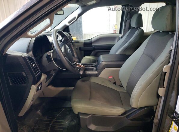 1FTEX1EPXKKC64105 2019 FORD F150 Gray Front interior view