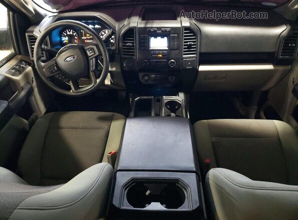 1FTEX1EPXKKC64105 2019 FORD F150 Gray Dashboard view