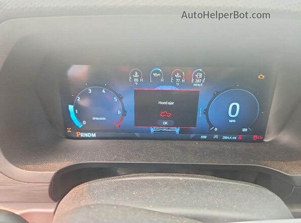 1FTEX1KP9SKD62675 2025 FORD F150 White Instrument cluster view