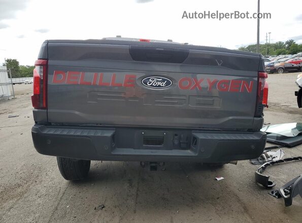 1FTEX1LP2RKE09456 2024 FORD F150 Gray Вид ззаду