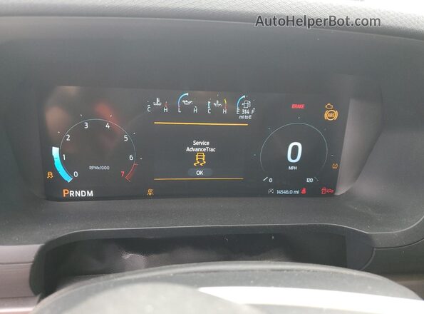 1FTEX1LP2RKE09456 2024 FORD F150 Gray Вид щитка приладів