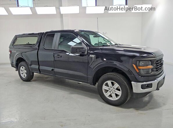 1FTEX1LPXRKD35378 2024 FORD F150 Черный Передняя правая четверть