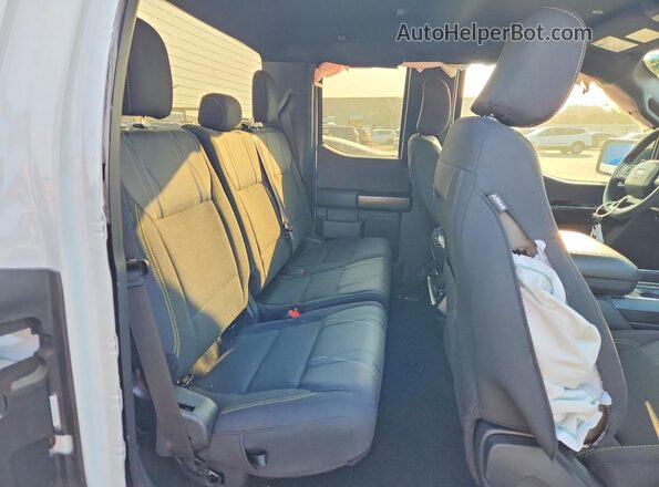 1FTEX2KP1SKE76336 2025 FORD F150 White Rear seats view