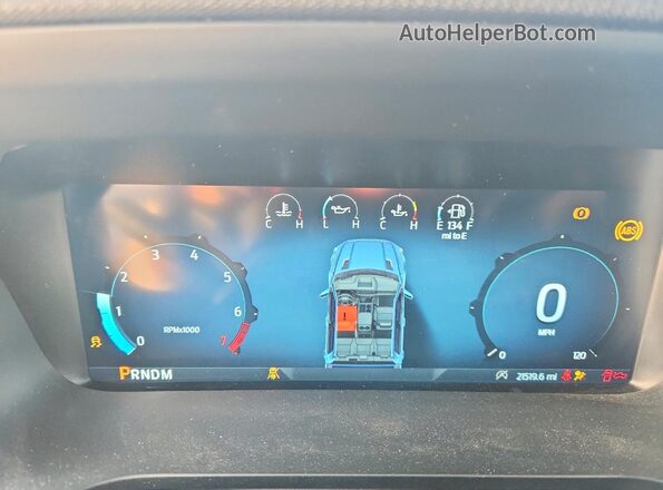 1FTEX2KP1SKE76336 2025 FORD F150 White Instrument cluster view