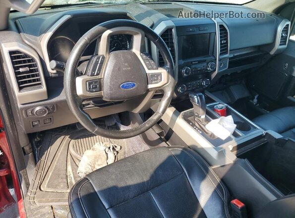 1FTFW1C13KFC60721 2019 FORD F150 Red Vista del salpicadero