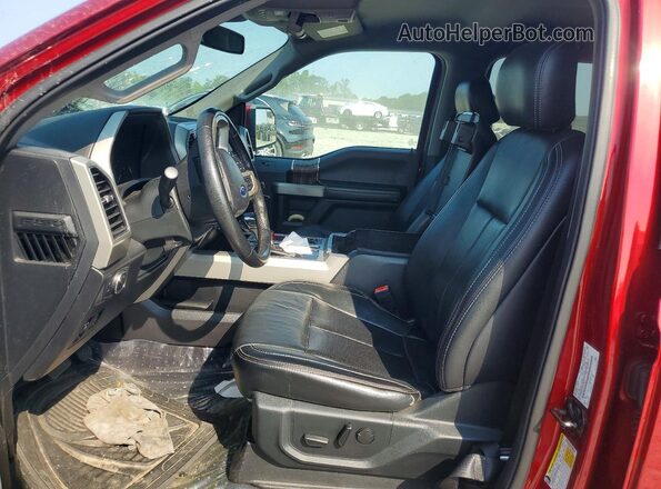 1FTFW1C13KFC60721 2019 FORD F150 Red Vista interior delantera