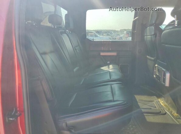 1FTFW1C13KFC60721 2019 FORD F150 Red Vista de los asientos traseros