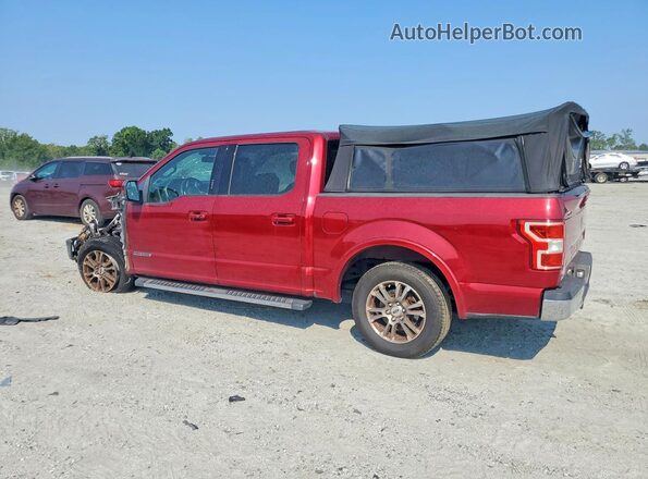 1FTFW1C13KFC60721 2019 FORD F150 Red Trasero izquierdo
