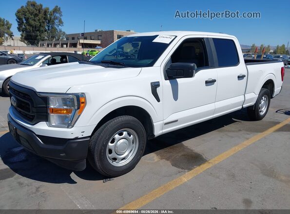 1FTFW1CD9MFC37375 2021 FORD F150 White Передня ліва чверть