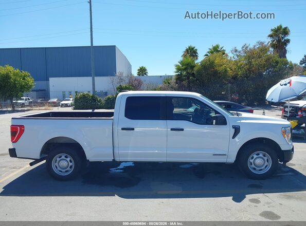 1FTFW1CD9MFC37375 2021 FORD F150 White Вид задньої частини салону