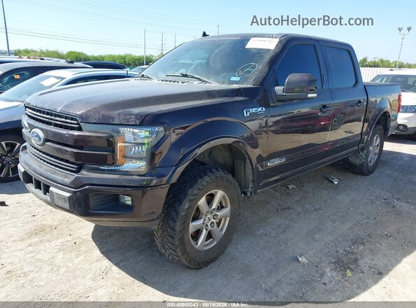 1FTFW1E14JFD73024 2018 FORD F150 Черный Передняя левая четверть