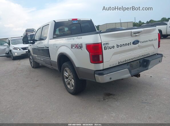 1FTFW1E15JFD33406 2018 FORD F150 White Trasero izquierdo