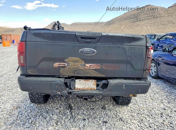 1FTFW1E15JFD86610 2018 FORD F150 Black Вид ззаду