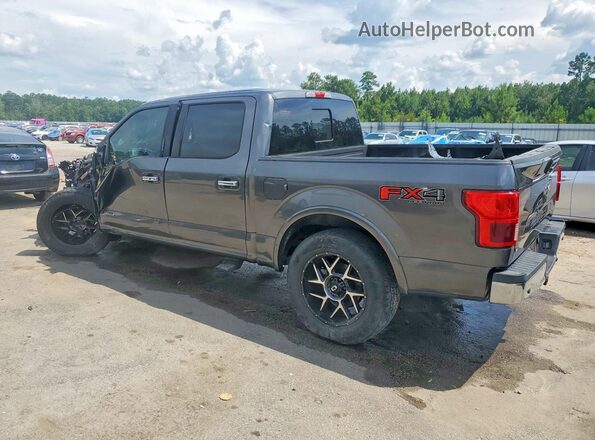 1FTFW1E16JFD73025 2018 FORD F150 Gray Trasero izquierdo