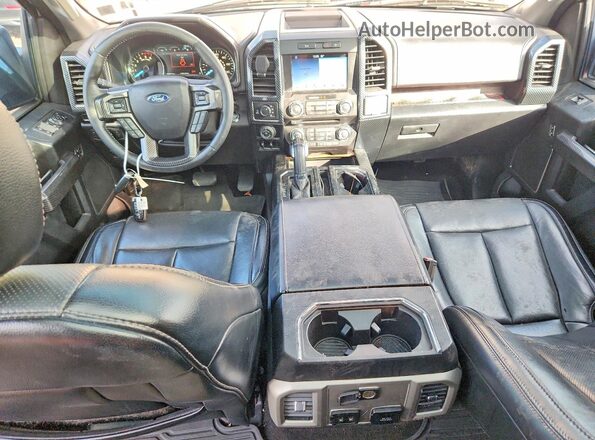 1FTFW1E16JFD78287 2018 FORD F150 White Widok deski rozdzielczej