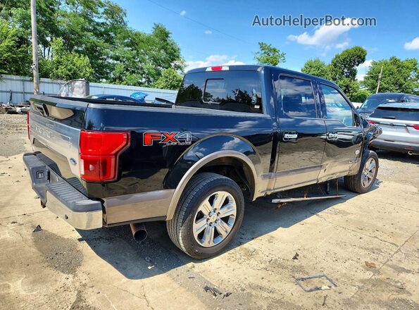 1FTFW1E17JFD72840 2018 FORD F150 Black Tył prawy