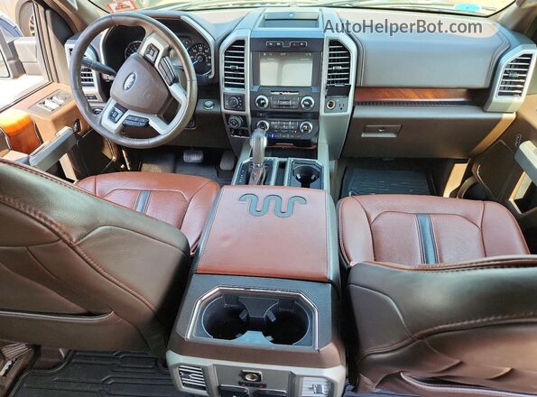 1FTFW1E17JFD72840 2018 FORD F150 Black Widok deski rozdzielczej