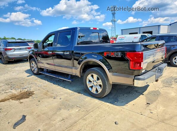 1FTFW1E17JFD72840 2018 FORD F150 Black Tył lewy