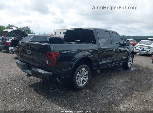 1FTFW1E1XJFE70342 2018 FORD F150 Черный Задняя правая четверть