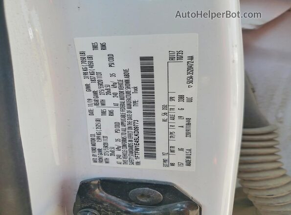 1FTFW1E45LKD09773 2020 FORD F150 Белый Вид подкапотного пространства