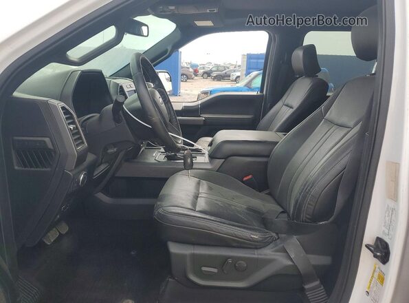 1FTFW1E47LKF28573 2020 FORD F150 White Widok wnętrza z przodu