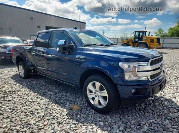 1FTFW1E4XKFC97854 2019 FORD F150 Blue წინა მარჯვენა