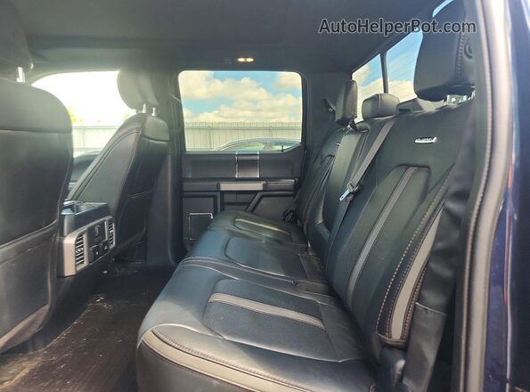 1FTFW1E4XKFC97854 2019 FORD F150 Blue უკანა სავარძლების ხედი