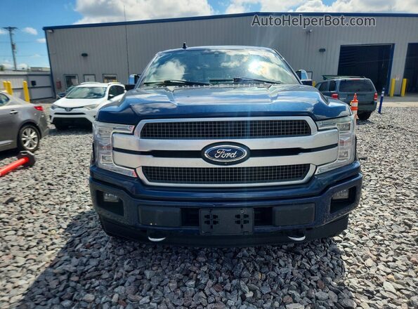 1FTFW1E4XKFC97854 2019 FORD F150 Blue წინა ხედი