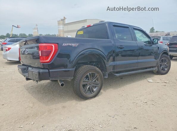 1FTFW1E50MFA26314 2021 FORD F150 Black უკანა მარჯვენა
