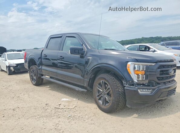 1FTFW1E50MFA26314 2021 FORD F150 Black წინა მარჯვენა