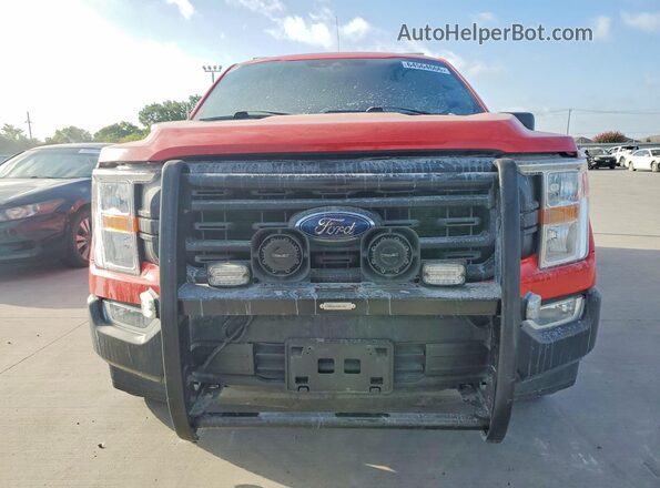 1FTFW1E50MKD02160 2021 FORD F150 Red Դիմացի տեսք