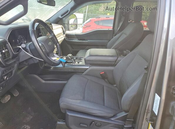 1FTFW1E50NFC10430 2022 FORD F150 Gray Widok wnętrza z przodu