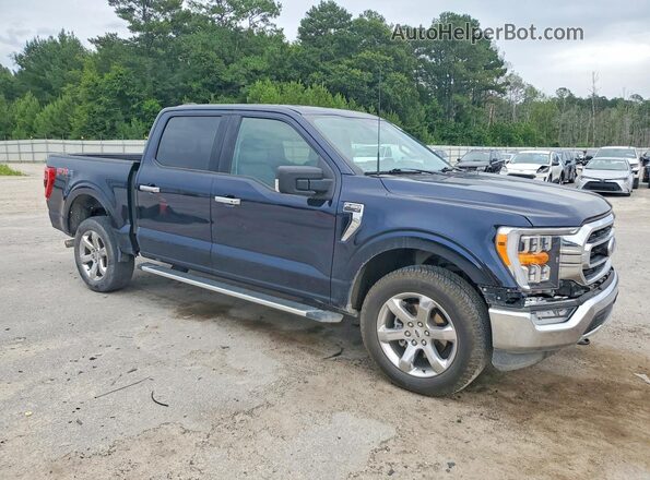 1FTFW1E50NFC11397 2022 FORD F150 Blue Front right