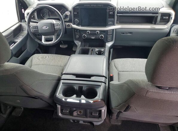 1FTFW1E50NFC11397 2022 FORD F150 Blue Dashboard view