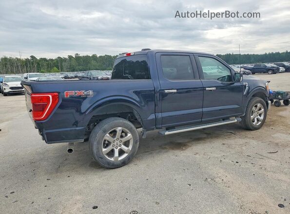 1FTFW1E50NFC11397 2022 FORD F150 Blue Rear right