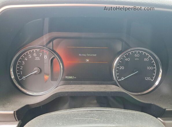 1FTFW1E50NFC11397 2022 FORD F150 Blue Instrument cluster view