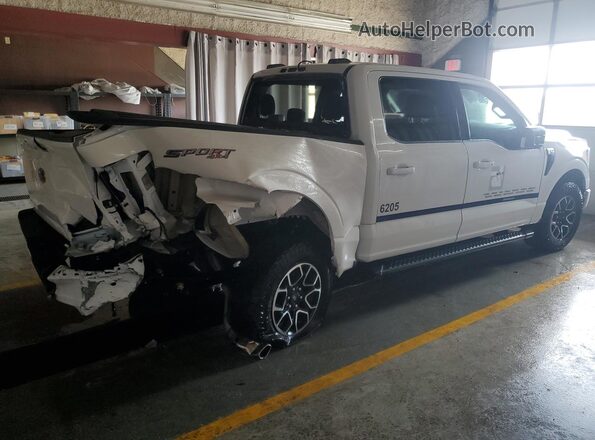 1FTFW1E50NKE26205 2022 FORD F150 White Widok naklejki z numerem VIN