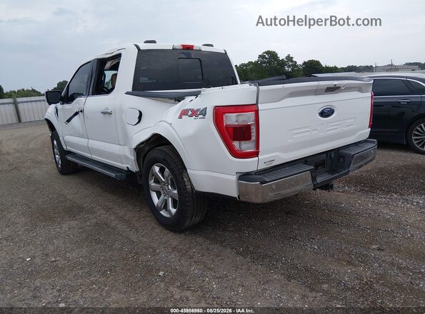 1FTFW1E51MFB40256 2021 FORD F150 White Trasero izquierdo