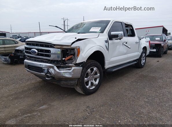 1FTFW1E51MFB40256 2021 FORD F150 White Vista tres cuartos delantera izquierda