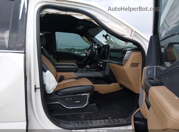 1FTFW1E51MFB40256 2021 FORD F150 White Vista interior delantera