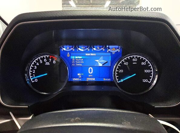 1FTFW1E51MFB96293 2021 FORD F150 Черный Вид щитка приборов