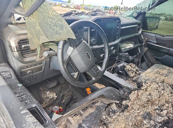 1FTFW1E51NFB03449 2022 FORD F150 Серый Вид панели приборов
