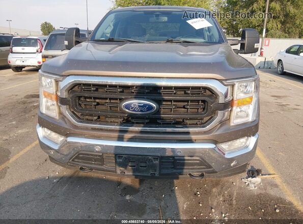 1FTFW1E51NKD00029 2022 FORD F150 Brown Դիմացի տեսք