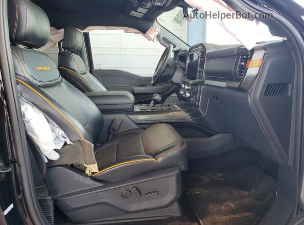 1FTFW1E51PFA28609 2023 FORD F150 Black Front interior view