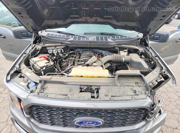 1FTFW1E52PFC35753 2023 FORD F150 Gray Вид задньої частини салону