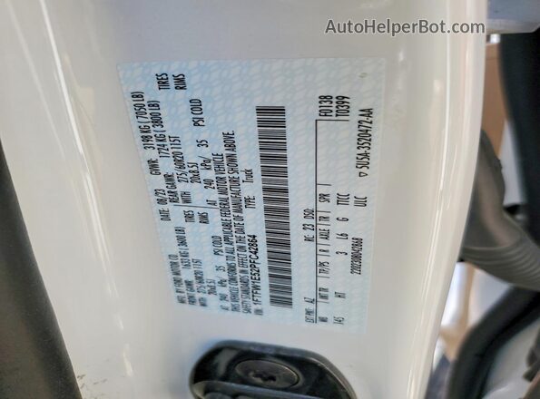 1FTFW1E52PFC42864 2023 FORD F150 White Вид підкапотного простору