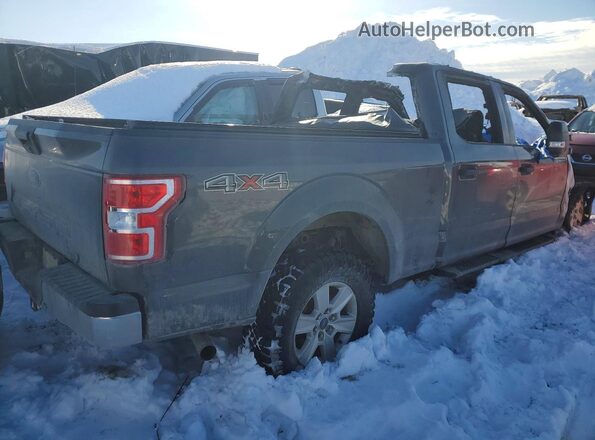 1FTFW1E53KKF33096 2019 FORD F150 Gray Trasero derecho