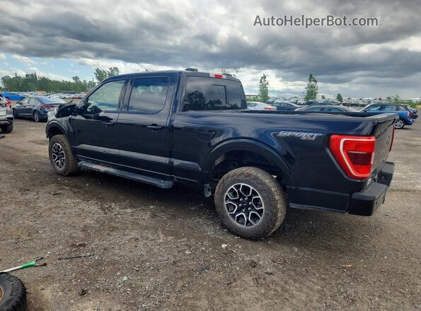 1FTFW1E53NFA54383 2022 FORD F150 Black Rear left